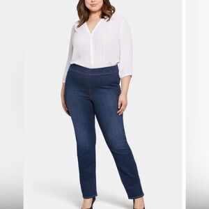 NYDJ Pull On Straight Jeans